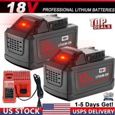 Charger For Milwaukee For M18 12.0Ah 6.0Ah Battery Extended Lithium 48-11-1880