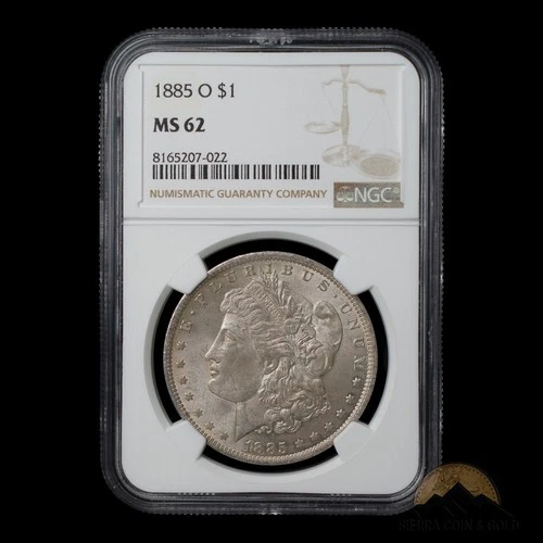 1885-O Morgan Silver Dollar $1 - NGC MS62 - New Orleans