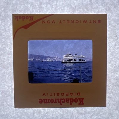 Vintage Photo Slide Hong Kong Ferry 35mm Kodachrome +25 Bonus Slides
