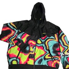 Nike Windrunner Men's Hooded Full Zip Windbreaker Jacket Heatmap/Black XL