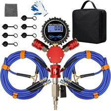 Tire Inflator 4 Way 4 Tire Inflation Deflation With Gauge Fits Up To 155 Tire Inflator 4 Way 4 Tire Inflation Deflation With Gauge Fits Up To 155