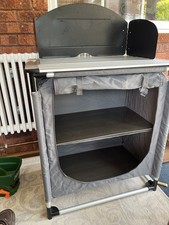Portable Folding Camping Cupboard Kitchen Table Storage Unit