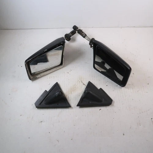 1979-1986 FORD Mustang Exterior Manual Door Mirror & Covers OEM Pair Set Side