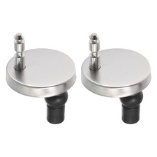 2Pcs Toilet Seat Hinge Fixing, Top Fix Nut Screw Hole Fitting with 50mm Base