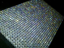 CraftbuddyUS 2356pcs Bulk Sheet 4mm Self Adhesive AB Clear Rhinestone Gems
