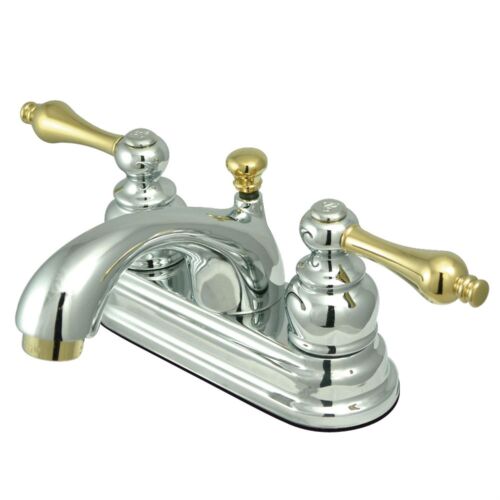 Kingston Brass KB2609AL Centerset Bathroom Faucet Polished Chrome/Brass #302
