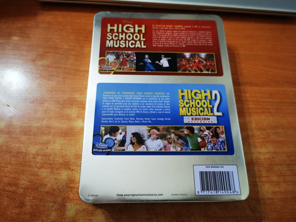 HIGH SCHOOL MUSICAL + HIGH SCHOOL MUSICAL 2 EDICION EXTENDIDA CAJA METAL 2 DVD - Imagen 3 de 3