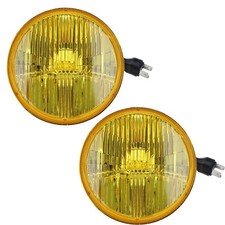 Holley Retrobright 5700k Yellow Led 5.75 Round Head Light Pair Holley Retrobright 5700k Yellow Led 5.75 Round Head Light Pair