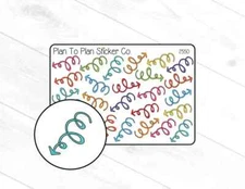 2550~~ Doodle Arrows Planner Stickers.
