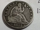 1854 O Seated Liberty Silver Half Dollar with Arrows   Lot 713