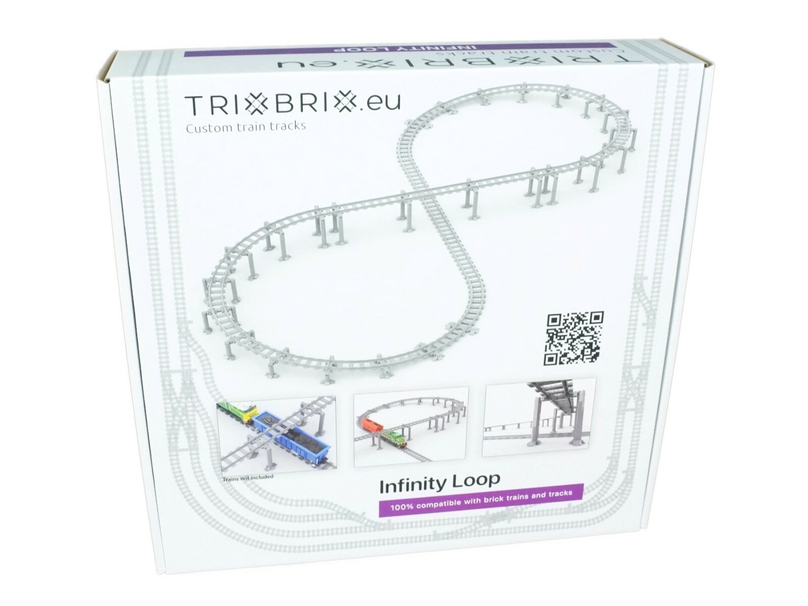 Trixbrix INFINITY LOOP -100% compatible with L EGO Treno 60197 60198 60205 10277