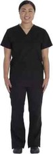 Vital Threads Men and Women Scrubs Set V-Neck Top Drawstring Pant VT509C