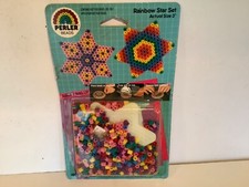 Vintage Perler Beads RAINBOW STAR SET NOS NEW SEALED MADE IN USA LGTBQ FRIENDLY
