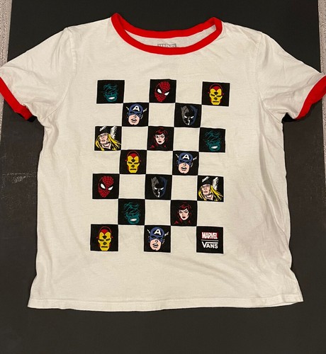 Marvel Head Ringer Tee T-Shirt - White 