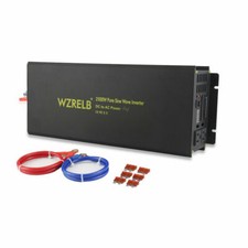 WZRELB Pure Sine Wave Inverter 2500W 24V To 120V Solar Power Home/RV Off-Grid