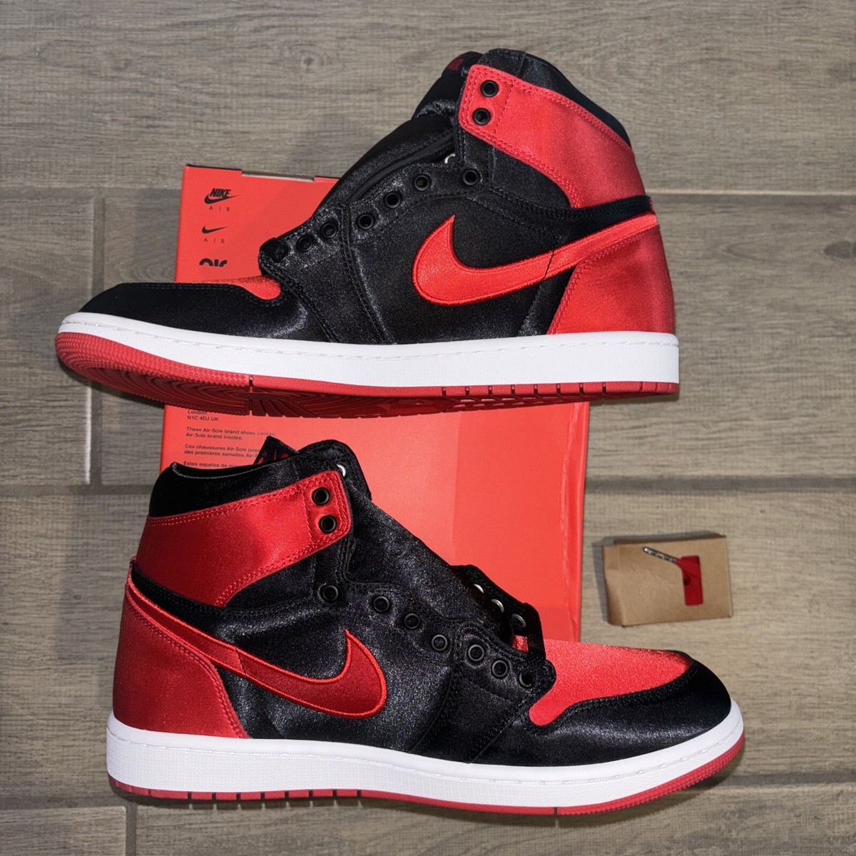 Nike Air Jordan 1 High OG Satin Bred Black Red White FD4810-061
