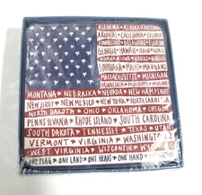 Cork Coasters Square One Flag One Nation Boston International 6 pc