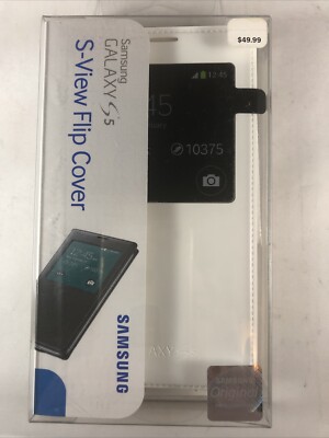 Original Samsung S-View Flip Case Cover for Samsung Galaxy S5