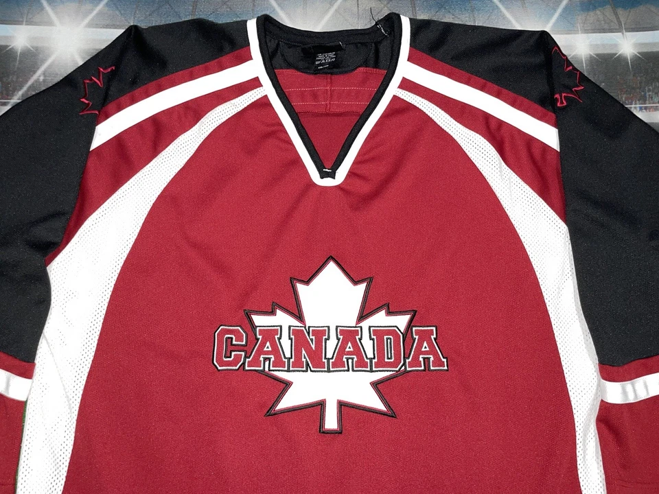 Camiseta Oficial Passport Canada Hockey Talla 2XL Cosida Canadá Foto 2 de 4