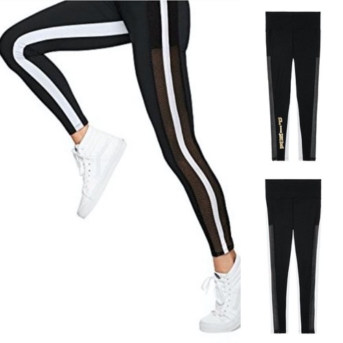 High Waist Mesh Yoga Legging Black 