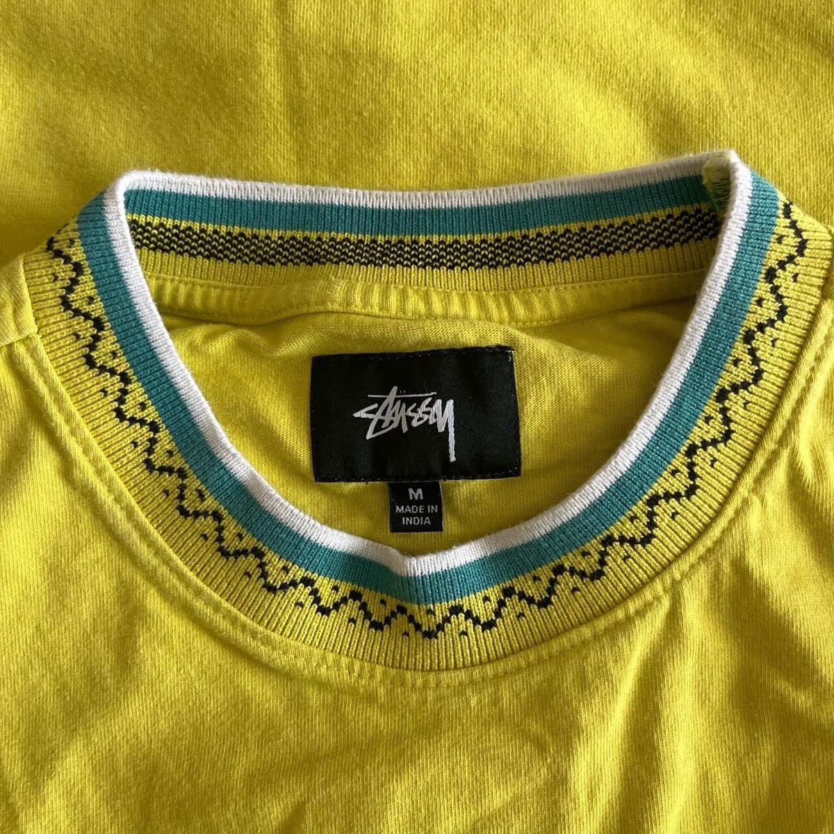 【STUSSY SU19'】Stussy Zig Zag Crew Tee Stüssy Zig Zag Men's Medium T-Shirt | eBay