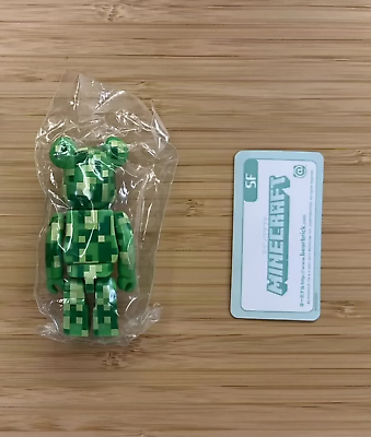 Bearbrick Series 31 SF Minecraft Creeper 100% Medicom Be Bearbrick Series 31 SF Minecraft Creeper 100% Medicom Be