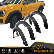 BLACK WHEEL ARCHES FENDER FLARES BODY KIT FOR FORD RANGER WILDTRAK T9 2023-2026
