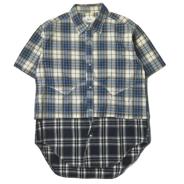 PHINGERIN x rroomm western shirt Layered western shirt PD-161-JST