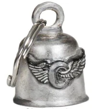 FLYING WHEEL BIKER GUARDIAN BELL with a velvet pouch (BEA-3011). NEW!