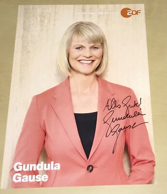RAR Gundula Gause Original signierte Autogrammkarte ZDF Autogramm Karte TV #21