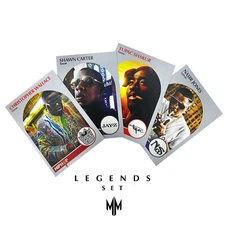 The GOAT Set BIGGIE 2PAC NAS JAY-Z 1990 NBA Hoops Style 4 Hip-Hop Cards