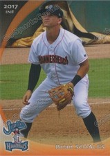 2017 Jupiter Hammerheads Brian Schales RC Rookie Miami Marlins