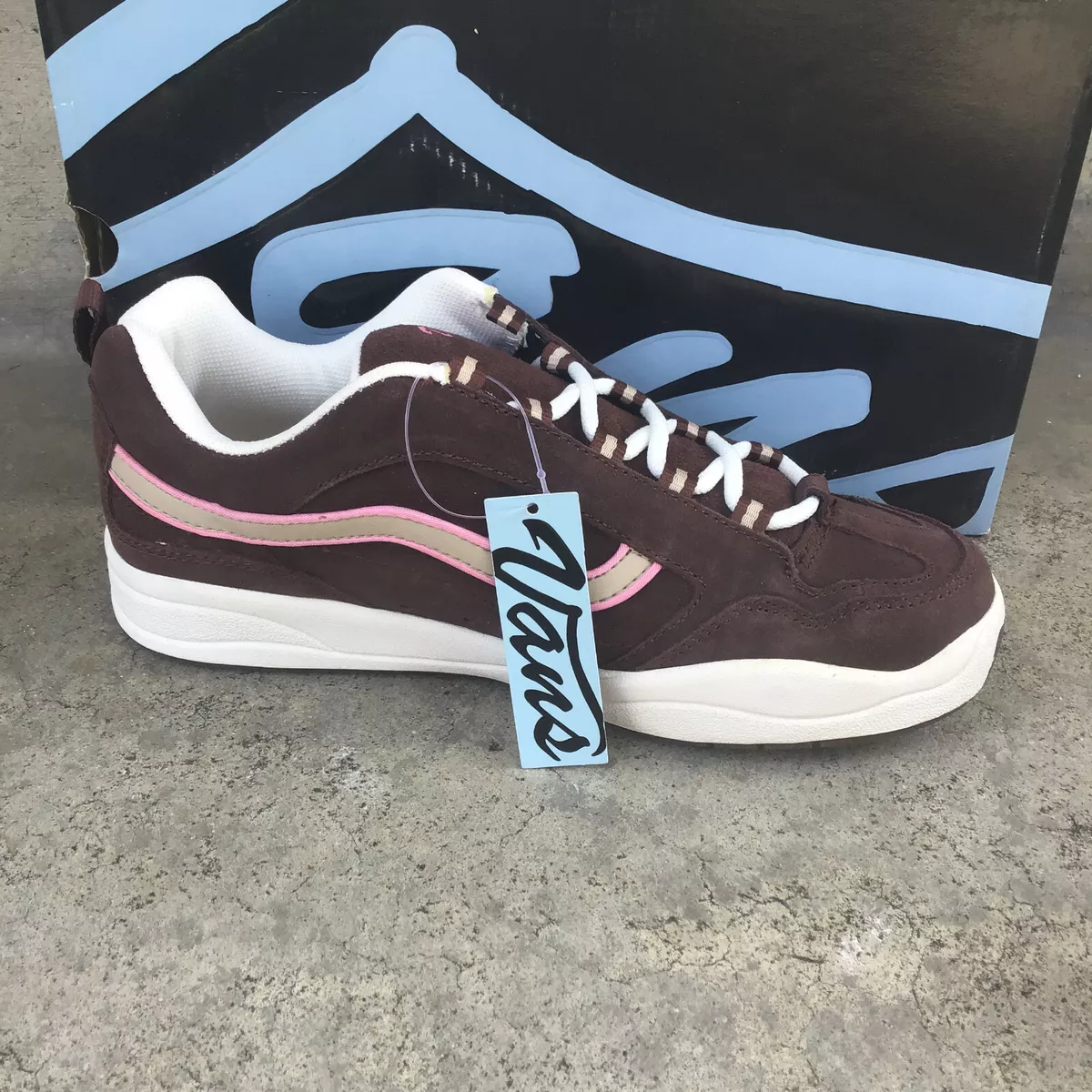 VANS Vintage Wesley Brown Pink Skate Suede Skateboard Shoes Women s Size 9 US