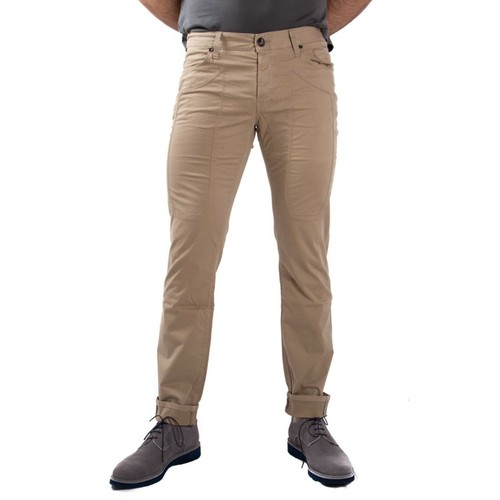 Jeckerson PA07ST10931 Pantalone Uomo toppa in Cotone rasatello Slim Fit -44  % | eBay