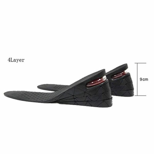 Unisex Shoe Lift Height Increase Heel Insoles Insert Taller 3cm 5cm 7cm 9cm Tall - Picture 28 of 36