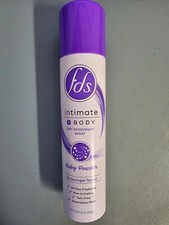 4 PACK FDS Intimate  Body Dry Deodorant Spray - Baby Powder - 2oz