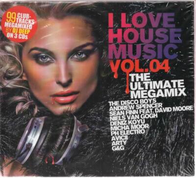I Love House Music Vol.4 The Ultimate Megamix NEU 3CDs Disco Boys Avicii Tonka