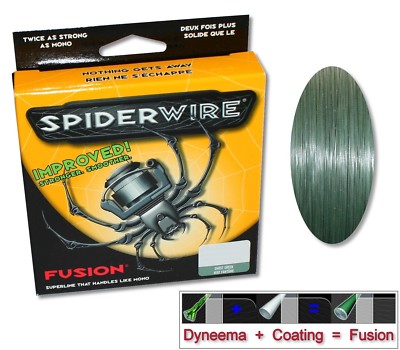 (0,062 /m) Spiderwire FUSION - 300 Yd / 274 m - Ghost Green - USA - 2 Größen