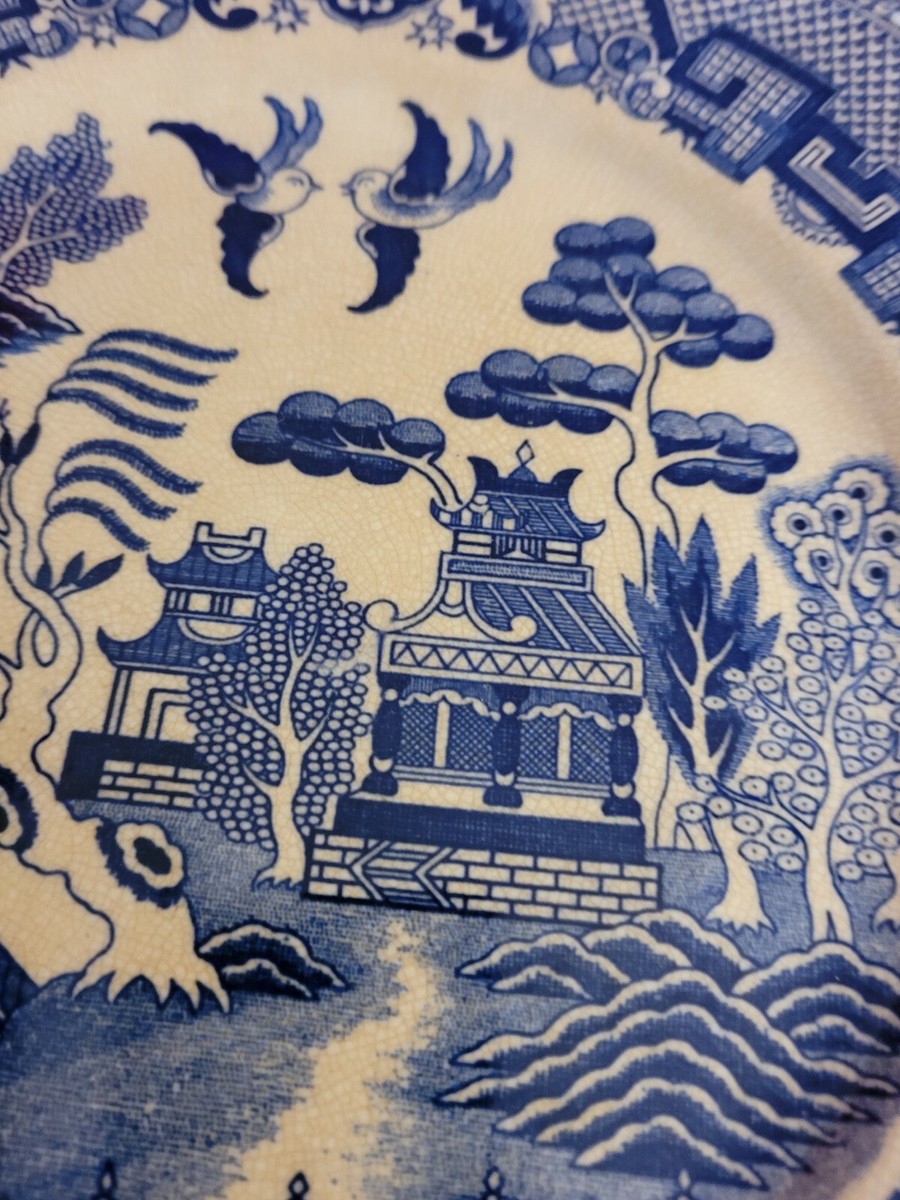 Vintage Pre-War Japanese Blue and White Plates | eBay