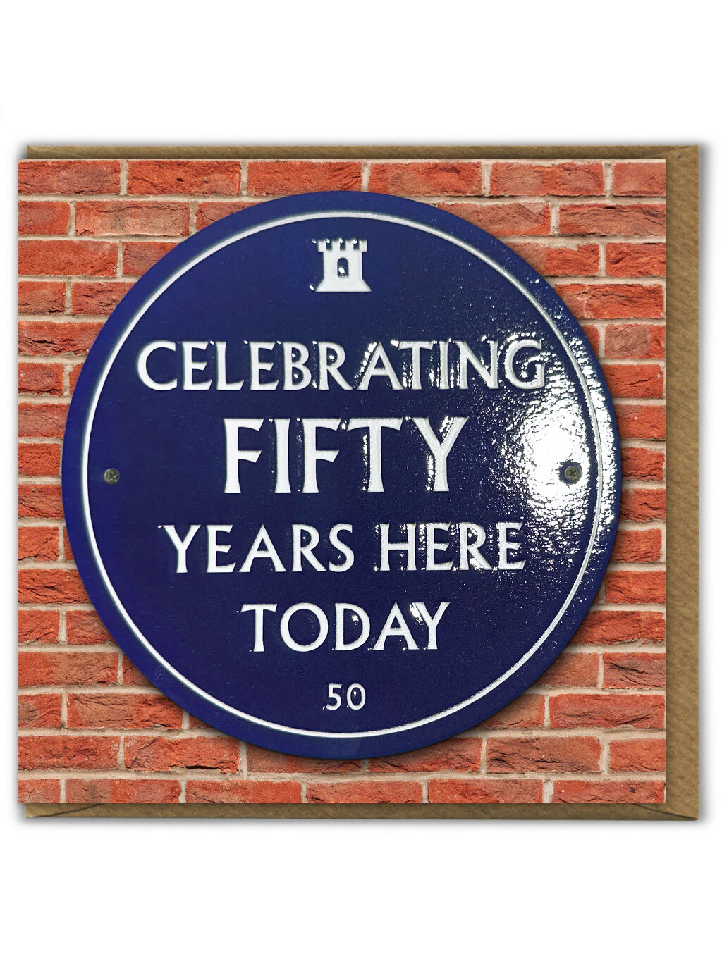 50th Birthday Age 50 Quality Embossed Card Funny Amusing Novelty Humour Witty