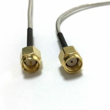 SMA Male to RP SMA Plug Inner Hole Semi-Flexible Cable RG405.086" 20CM for WIFI