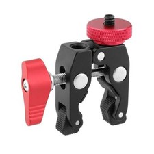 Crab Clamp Holder With 1/4" Screw Adapter For Studio Flash Light Camera Tripod