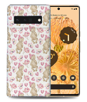 CASE COVER FOR GOOGLE PIXEL|WATERCOLOR TEDDY BEAR PATTERN