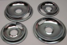 Drip Pans & Rings Set for Vintage GE and Hotpoint Ranges 2/6" & 2/8"