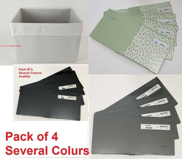 4 x IKEA Drona Caja de Almacenamiento Lona Estante Plegable Organizador Kallax Expedite Toys,