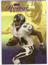 JERMAINE LEWIS PURPLE SERIAL #/500 1999 PLAYOFF PRESTIGE 11 SSD BALTIMORE RAVENS