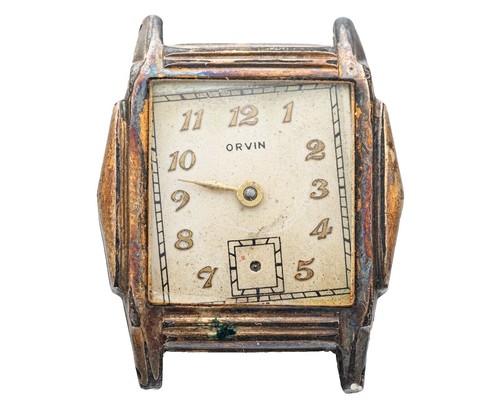 Vintage Orvin 21 jewels daily winder necklace watch Vintage Orvin 21 Jewel Mechanical Winder Watch Pendant  main image 2