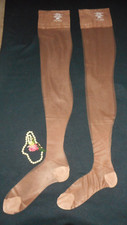 Rare Vintage Golden Crown Stockings X Long Quality 15 Denier 2 Pair