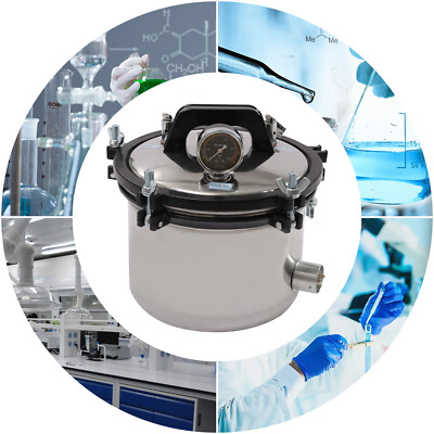 Autoclave Steam Sterilizer Dental Equipment Sterilization 8L Medical Sterilizer