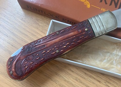 VINTAGE VALOR JAPAN FLINTLOCK KNIFE NEVER USED IN BOX ST | eBay